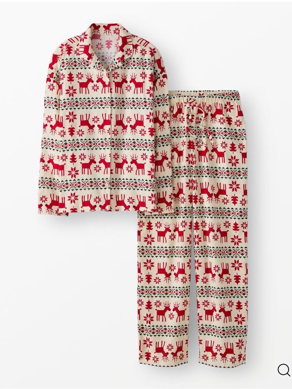 Hanna Anderson Women's Holiday Flannel Pajama Set